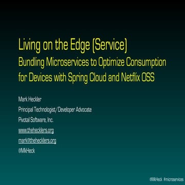Living on the Edge (Service): Bundling Microservices to Optimize Consumption ...