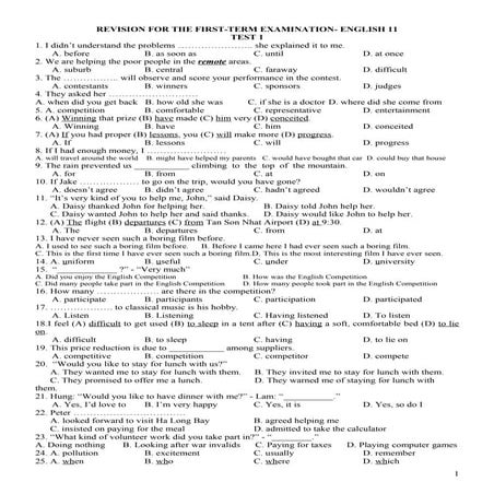 Bt on-thi-hki-anh-11 cac bai test