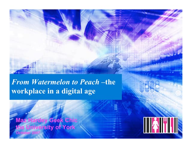 From Watermelon to Peach - the work...