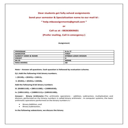 Bt0064 logic design-de