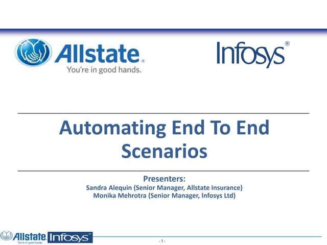 Automating End-to-End Business Scenario Testing