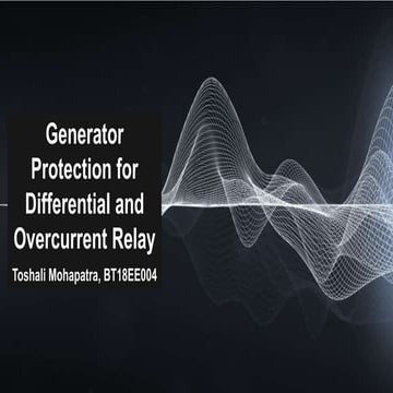 Generator Protection for Differential and Over Current Relay
