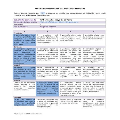 Matriz valoracion portafolio_digital