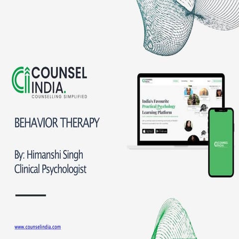 behavior therapy, approaches, systematic desensitization