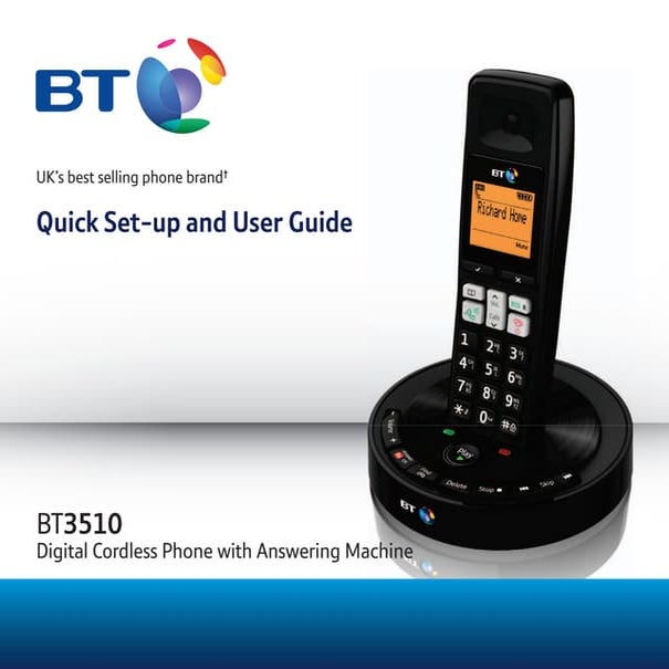 BT 3510 Digital Cordless Telephone User Guide