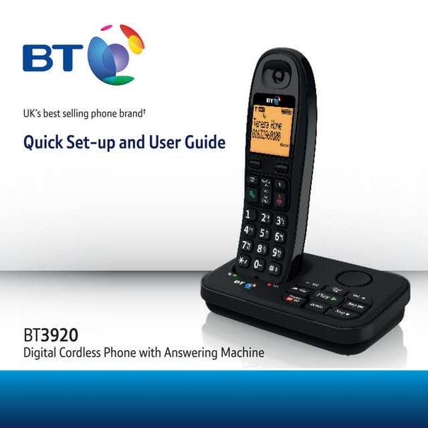 BT 3920 Digital Cordless Telephone