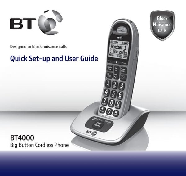 Bt Xd56 Digital Cordless Phone User Guide Bt Xd56 Digital Cordless Phone User Guide