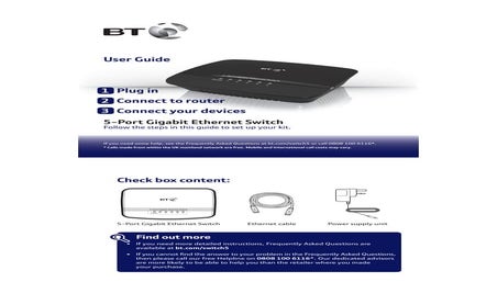 BT Broadband Extender 200 Kit User Guide