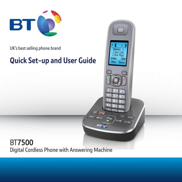 BT 7500 Digital Cordless Phone User Guide