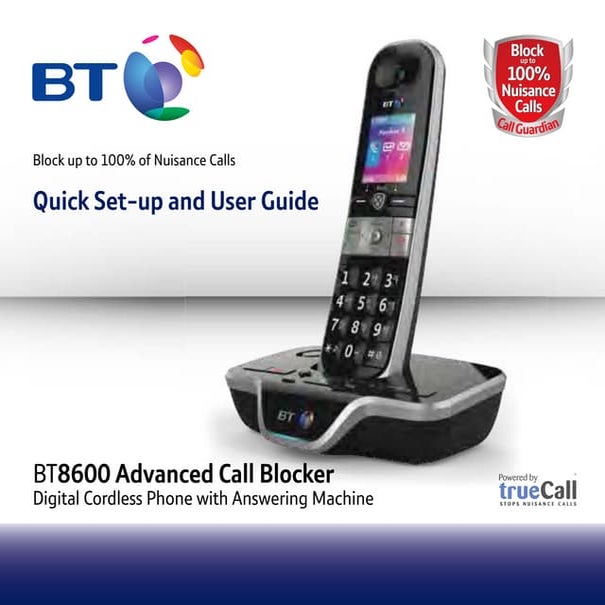 BT 8600 Digital Cordless Telephones User Guide