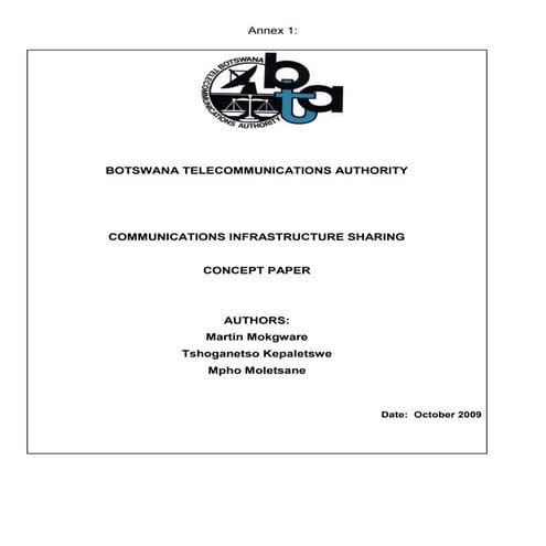 Bta's concept paper_on_sharing_communication_infrastructure