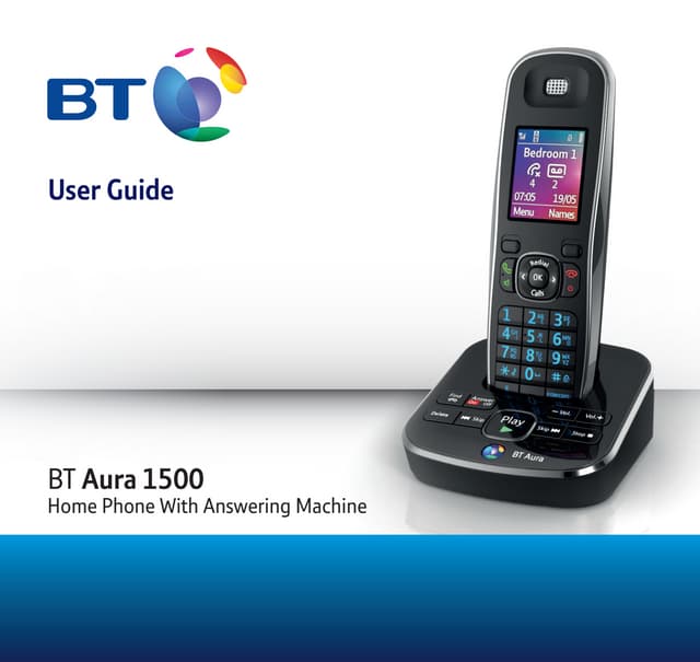 BT XD56 Digital Cordless Phone User Guide