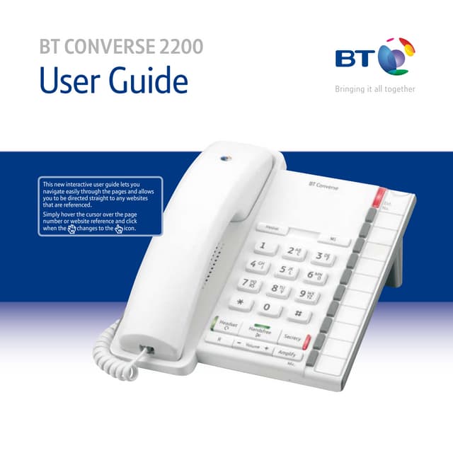 Bt converse 2200 user guide