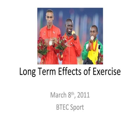 Effects of exercise on skeletal and muscular system | PPTX