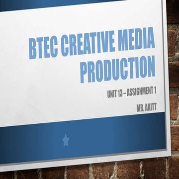 Btec creative media production digital graphics technology