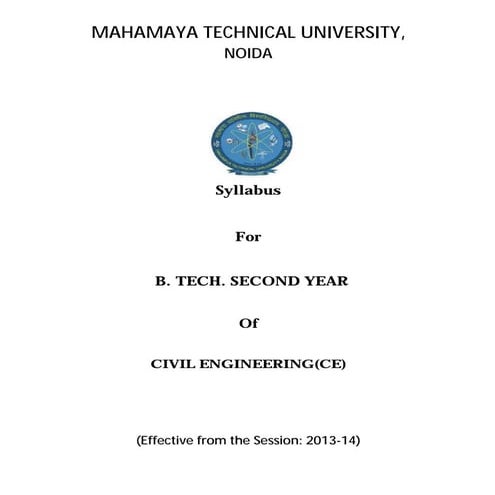 Btech civil-second