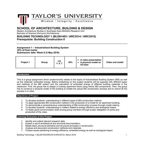 Btech brief assignment 1