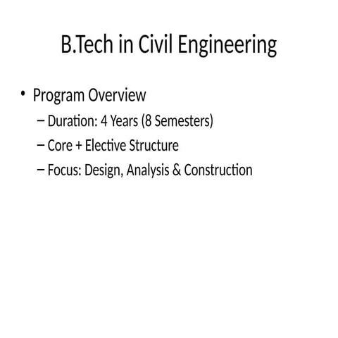DBATU Civil Engineering Syllabus 2023-24 | PDF