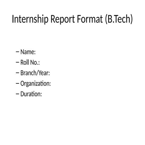 Final Internship Report | PDF