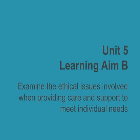 BTEC H&SC Unit 5 Section b review | PPTX