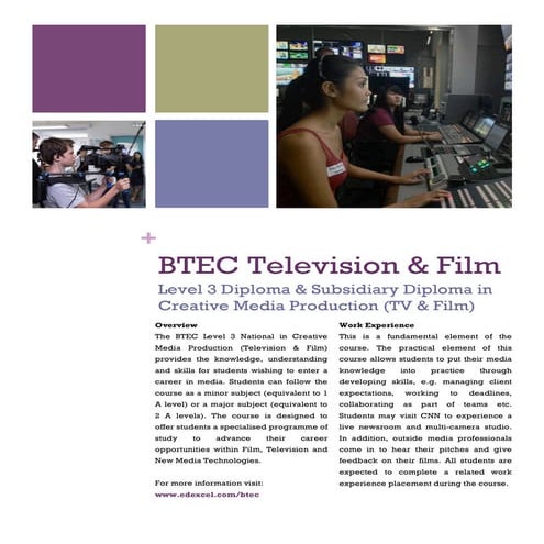 BTEC Options Eve Leaflet New 2016