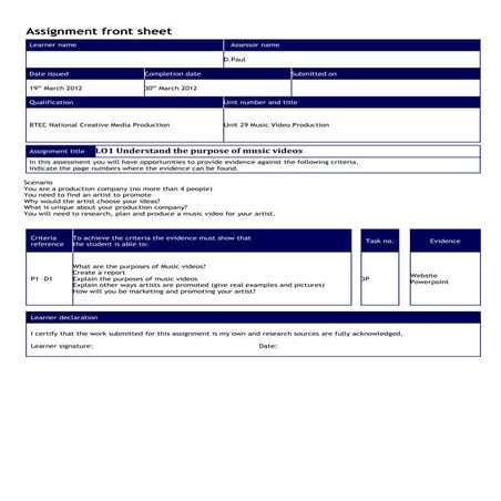 Btec unit 29 music videos draft 1