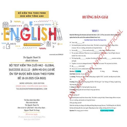 BỘ TEST KIỂM TRA CUỐI HK2 - GLOBAL SUCCESS 10,11,12 - (BẢN HS-GV) (10 ĐỀ ÔN T...