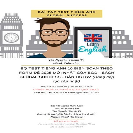 BỘ TEST TIẾNG ANH 10 BIÊN SOẠN THEO FORM ĐỀ 2025 MỚI NHẤT CỦA BGD - SÁCH GLOB...