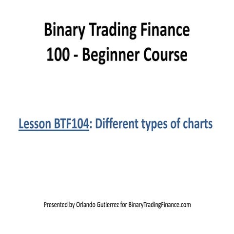 Lesson BTF104. Different Types of Charts 