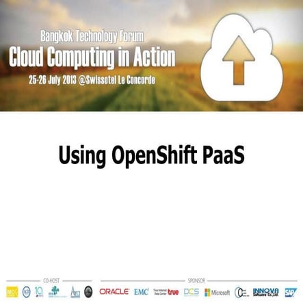 Btf2013 OpenShift Live Demo