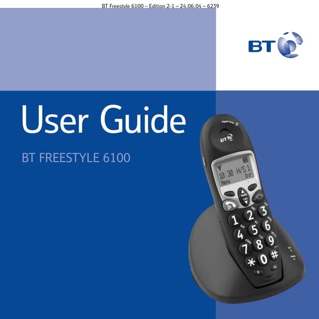 Bt freestyle 6100 User Guide from Telephones Online  www.telephonesonline.co.uk
