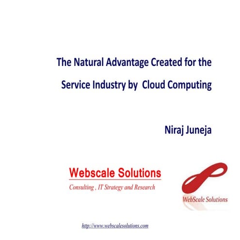 Impact of Cloud Computing on Service Industry