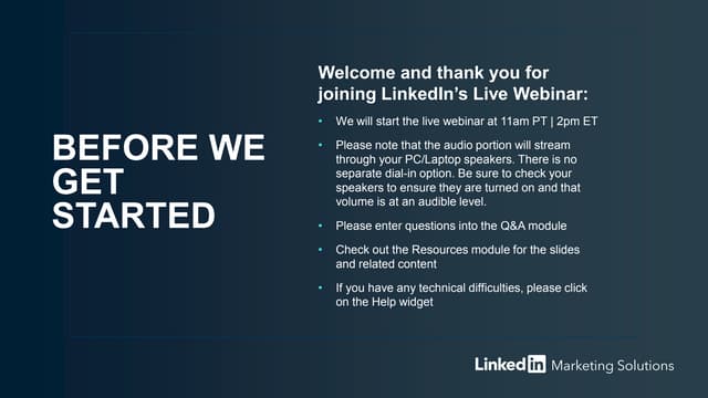 Back to LinkedIn: Fundamentals of Marketing on LinkedIn