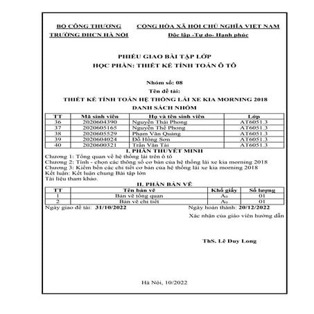 BTL thiết kế hệ thống lái.docx