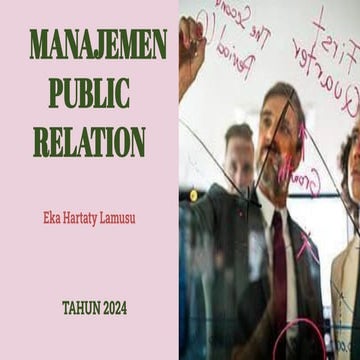 Materi Manajemen Public Relations Kehumasan