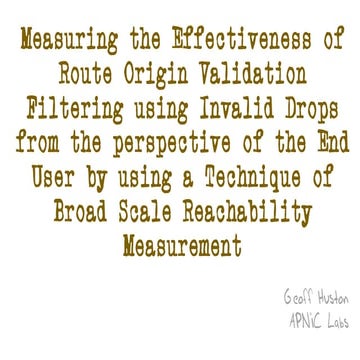 btNOG 7: Measuring RPKI