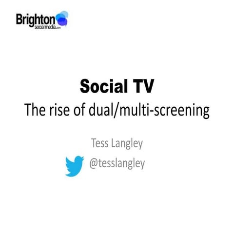Social TV: The rise of dual/multi-screening