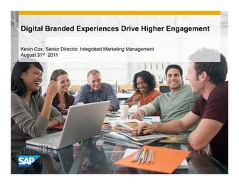 2011 BtoB Magazine Net Marketer Seminar  "Digital branded experiences"