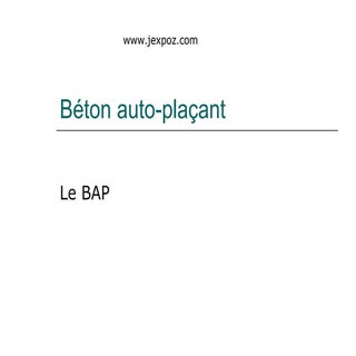 BéTon AutoplaçAnt