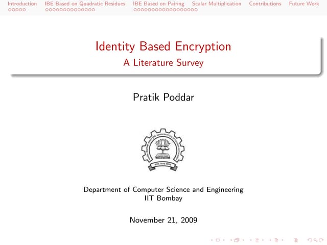 Identity Based Encryption