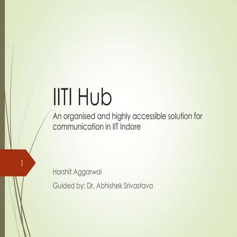 IITI Hub BTP Report