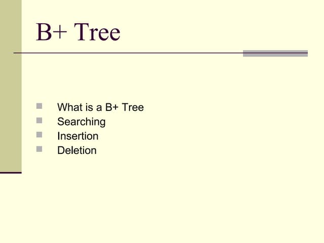 B+tree