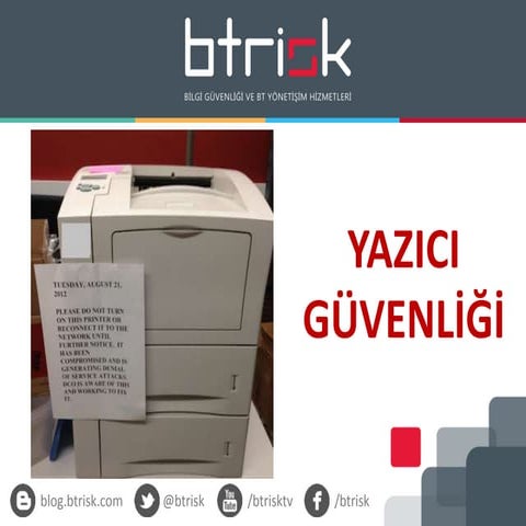 Yazıcı Güvenliği