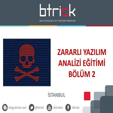 BTRisk Zararlı Yazılım Analizi Eğitimi Sunumu - Bölüm 2