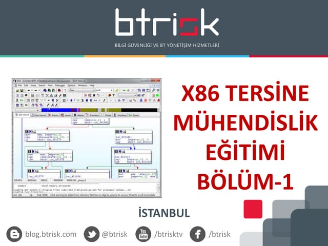 BTRisk X86 Tersine Mühendislik Eğitim Sunumu - Bölüm-1