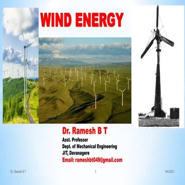 Wind Energy and Tidal Energy, Module  4