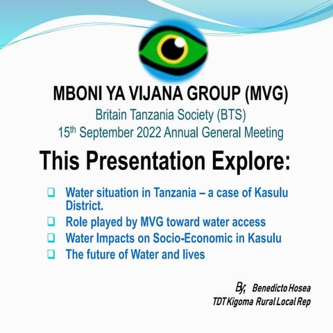 MVG - Access to water in Kigoma, Tanzania