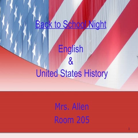 Back to School Night