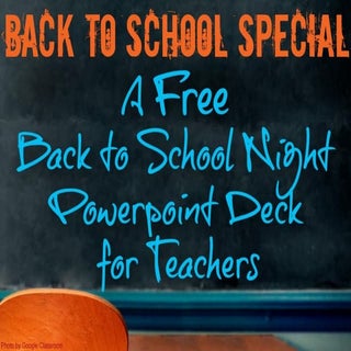 Back to School Night FREE Customiza...