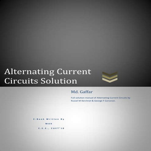 Alternating current-circuit-solution-manual